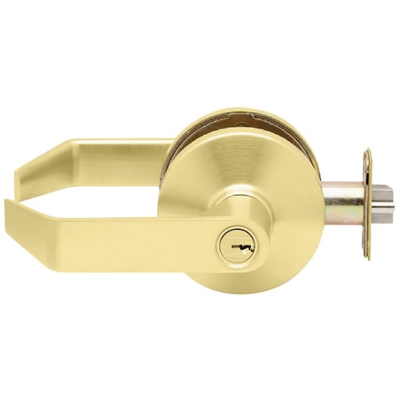 Falcon Grade 2 Cylindrical Lock, Entry/Office Function, Key in Lever Cylinder, Dane Lever, Standard Rose, S B511PD D 606